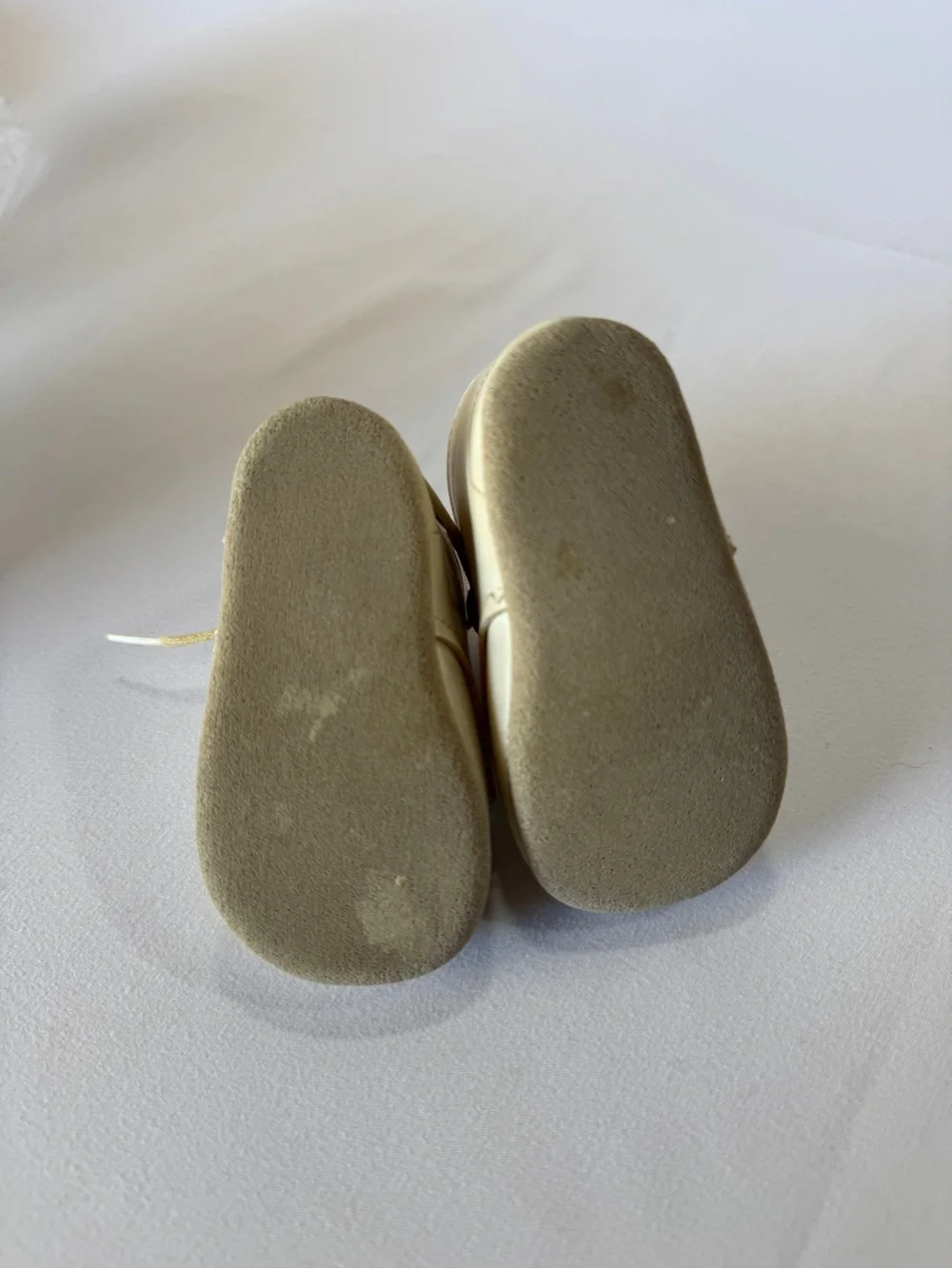 Baby Ivory Lace Up Soft Sole Crib Shoes